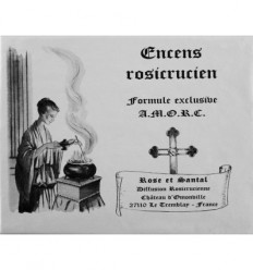 Encens rosicrucien à la rose et au santal (72 cubes)