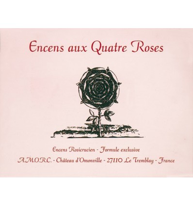 Encens rosicrucien aux quatre roses (72 cubes)