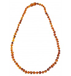 Amber bead necklace