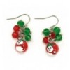 Boucles d'oreille et collier bonhomme de neige