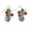 Boucles d'oreille et collier sapin de Noel