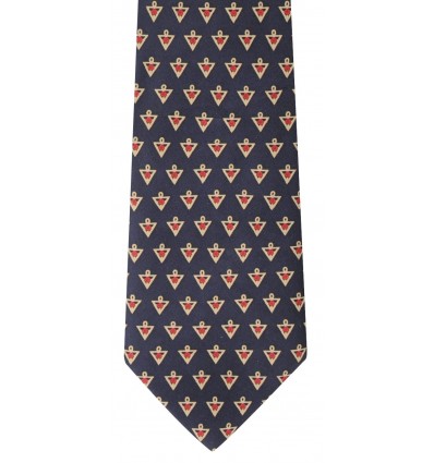 Silk tie with rosicrucian symbols