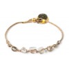 Bracelet perlé beige Swarovski