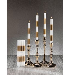 White and gold candles