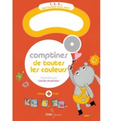 COMPTINES POUR CHANTER LES COULEURS LIVRE CD