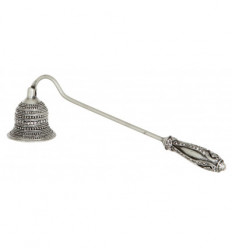 Eteignoir cloche argentée