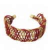 Red and gold Kiwi  Bracelet