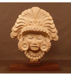 Masque à plumes aztèque