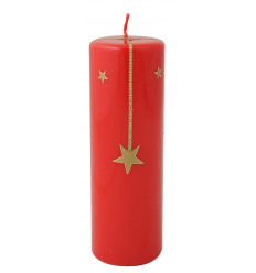 Star red candle