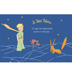 Carte postale Le Petit Prince « Il faut faire soigneusement… »