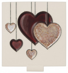 Suspendend hearts ceramic