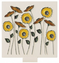 Field of sunflowers ceramic