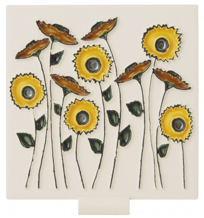 Field of sunflowers ceramic