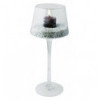 Glass candleholder