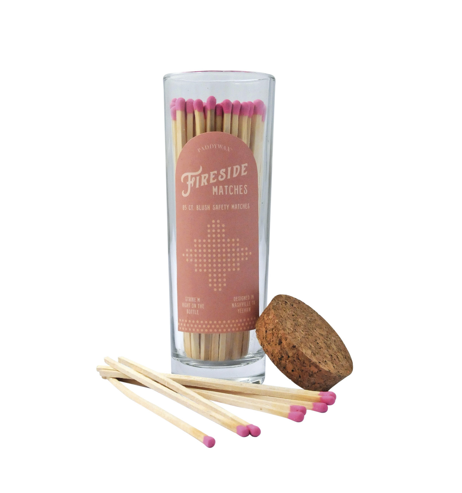 Allumettes de décoration pour bougies, rose blush