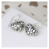 Heart drop earrings