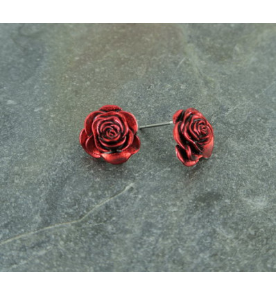 Boucles d'oreilles Bouton de Rose