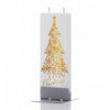 Flat candle - Golden Christmas tree “Merry Christmas”