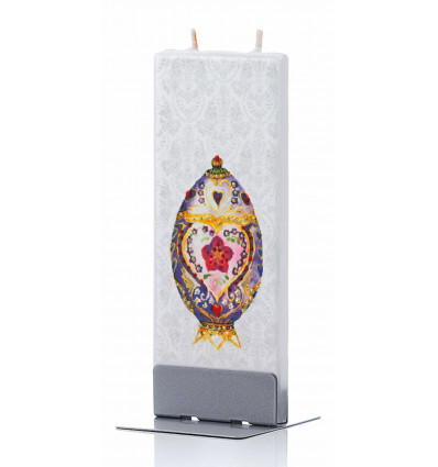 Fabergé egg flat candle