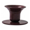 Candleholder in painted metal - Bordeaux