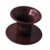 Candleholder in painted metal - Bordeaux