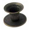 Candleholder in painted metal - Old bronze
