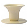 Candleholder in painted metal - Cream