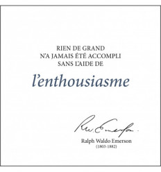Rien de grand ne se fit jamais sans enthousiasme.
