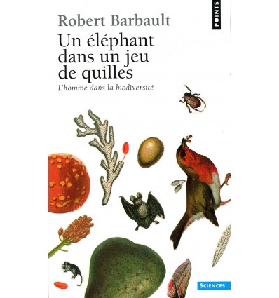 Un éléphant dans un jeu de quilles