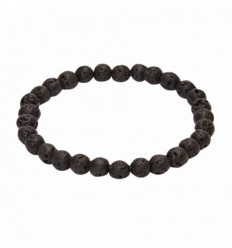 Bracelet with lava beads