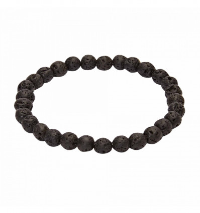 Bracelet with lava beads