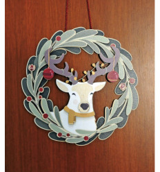 Couronne Le Cerf de Noël