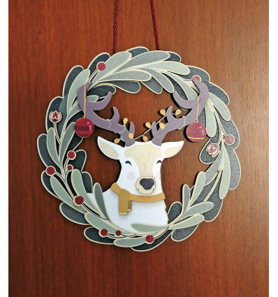 Couronne Le Cerf de Noël