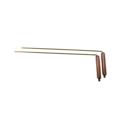 BAGUETTES PARALLELES COUDEES LAITON CUIVRE