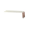 BAGUETTES PARALLELES COUDEES LAITON CUIVRE