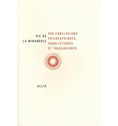 900 conclusions philosophiques, cabalistiques et théologiques